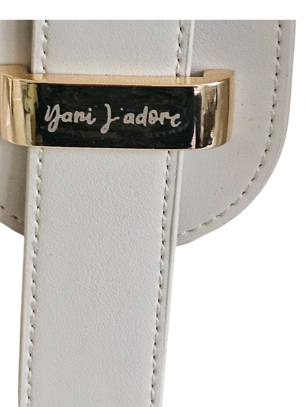 Cream Tote Purse Tassel Yani J'Adore Women 17"X14" Soft Faux Leather Gold Accent - Picture 4 of 16